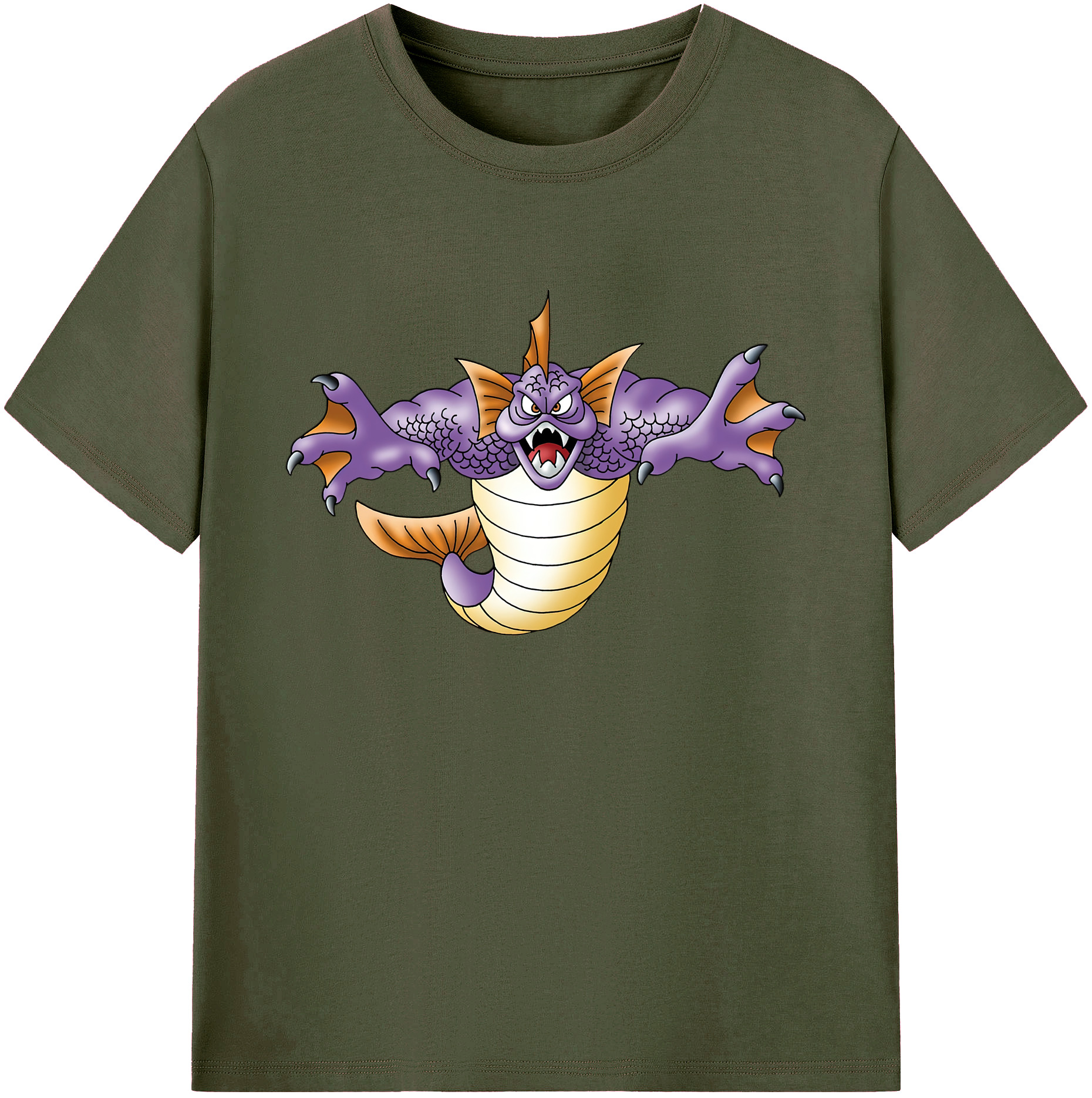 （画像用） ドラゴンクエスト Doragon Kuesuto Dragon Quest 綿100％ メンズ半袖Tシャツ｜肌触りやわらか＆通気性